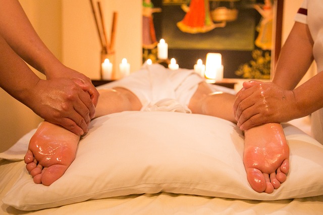 séance de massage à quatre mains